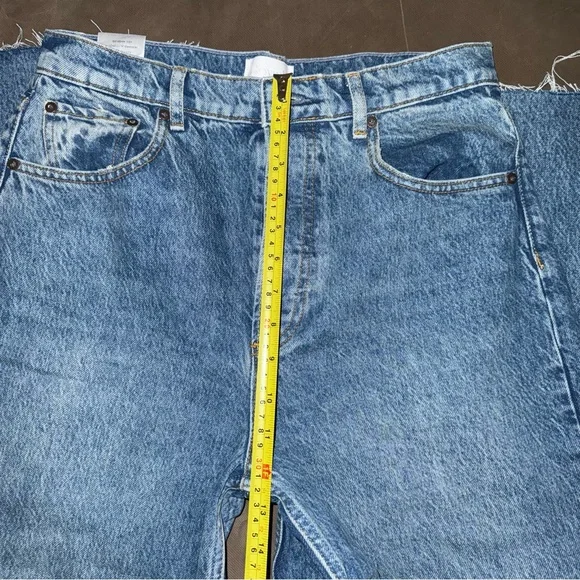 BOYISH Blue Flare Wide Leg Jeans with High Rise